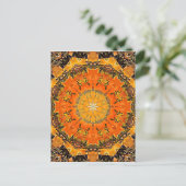 Het gebrande Briefkaart van Mandala van het Zand (Staand voorkant)