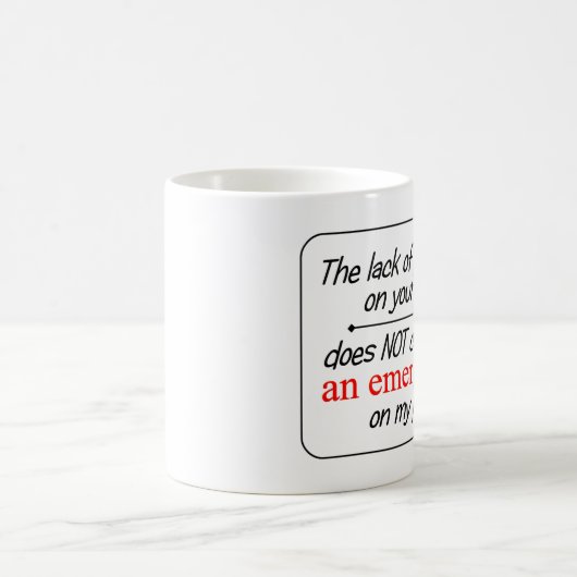 Het gebrek aan planning...- Mok (Center)