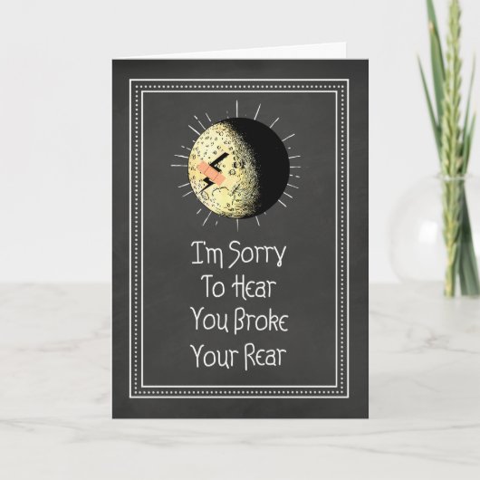 Het gebroken die Been van de Staart op Ijs is Kaart (Voorkant)