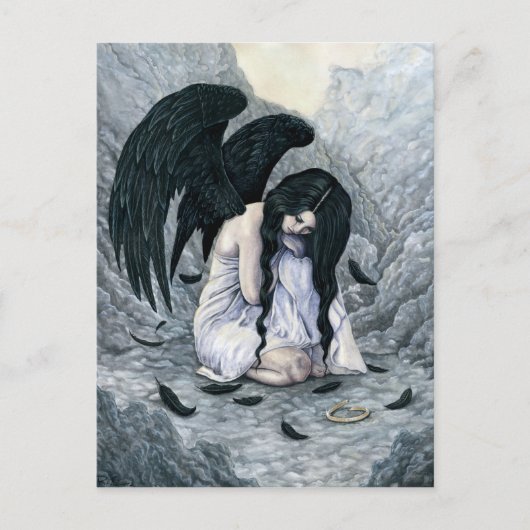 Het gebroken Halo Gevallen Briefkaart van de Engel (Voorkant)