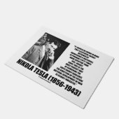 Het gebruik van de Energy Tesla Quote van een Wate Deurmat (Schuin)