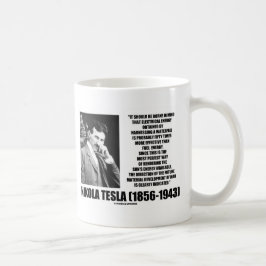 Het gebruik van de Energy Tesla Quote van een Wate Koffiemok