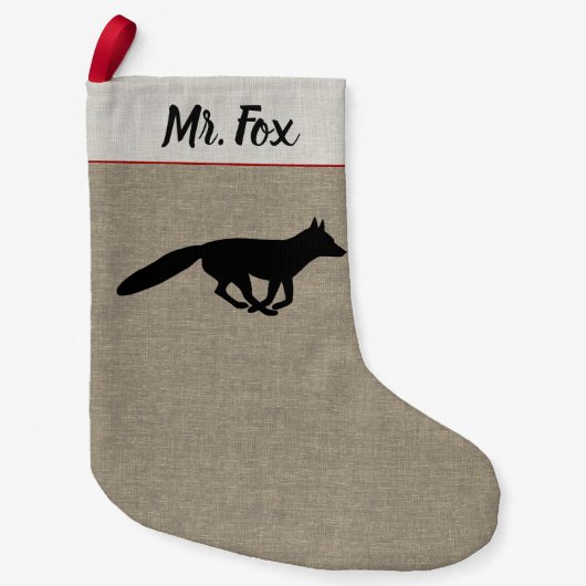 Het gebruik van Fox Silhouette Wildlife Lover's Cu Kleine Kerstsok (Voorkant)