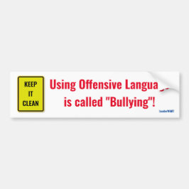 Het gebruiken van Aanbiedende Taal wordt genoemd B Bumpersticker