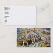 Het gebruiken van Sponges om nafta van het Oppervl Visitekaartje (Voorkant / Achterkant)