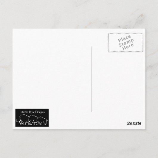 Het Gebrul van Smilodon Briefkaart (Achterkant)