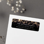 Het gechanteerde Adres van de Terugkeer van de Geb Etiket