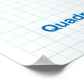 Het gecoördineerde vlakgrafiekpapier poster (Hoek)