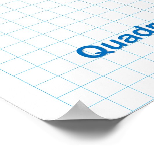 Het gecoördineerde vlakgrafiekpapier poster (Hoek)