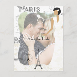 Het Gedekte Witte Weddenschap van Parijs sparen de Aankondigingskaart