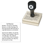 Het gedenkteken van de blote Maagd Mary Rubberstempel (Gestempeld)