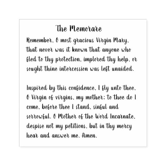 Het gedenkteken van de blote Maagd Mary Rubberstempel (Afrduk)