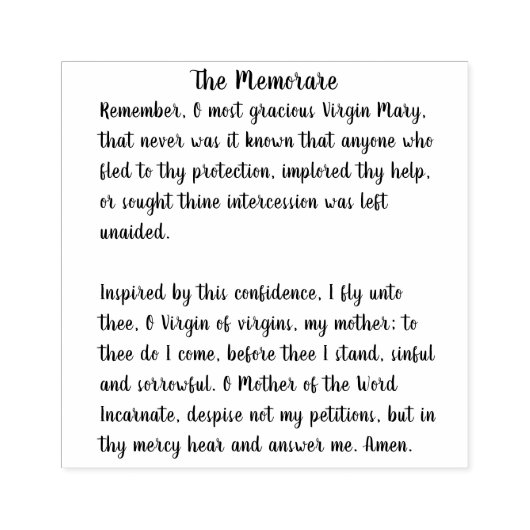 Het gedenkteken van de blote Maagd Mary Rubberstempel (Afrduk)