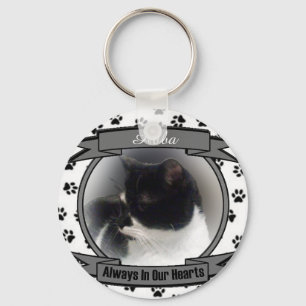 Het Gedenkteken van de kat altijd in Onze Harten Sleutelhanger