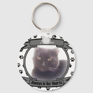Het Gedenkteken van de kat altijd in Onze Harten Sleutelhanger