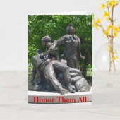 Het Gedenkteken van de Verpleegsters van Vietnam Kaart (Gele Bloem)