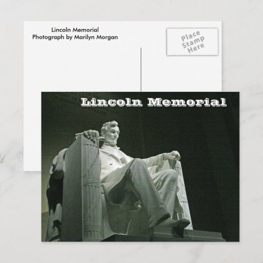 Het Gedenkteken van Lincoln Briefkaart (Voorkant / Achterkant)