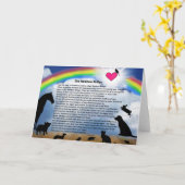 Het Gedicht van de Brug van de regenboog Kaart (Gele Bloem)