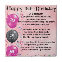 Het Gedicht van de dochter - 18de Verjaardag