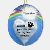 Het Gedicht van de Druk van de poot Keramisch Ornament (Links)