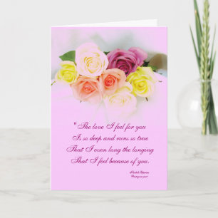 Het gedicht van de liefde door Portugese dichter Kaart