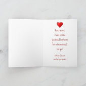 Het Gedicht van de Liefde van Valentijn van het Feestdagen Kaart (Binnen)