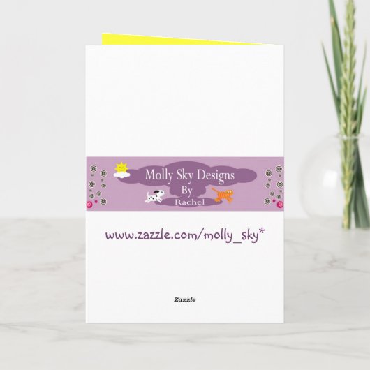 Het gedicht van de vriendschap & bloemenwenskaart kaart (Achterkant)