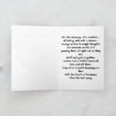 Het Gedicht van de Vriendschap van Plumeria Bedankkaart (Binnen)