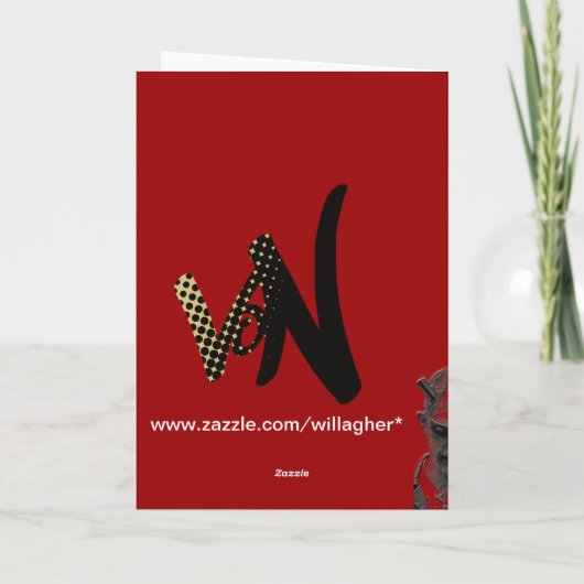 het gedicht van de zombievalentijn feestdagen kaart (Achterkant)