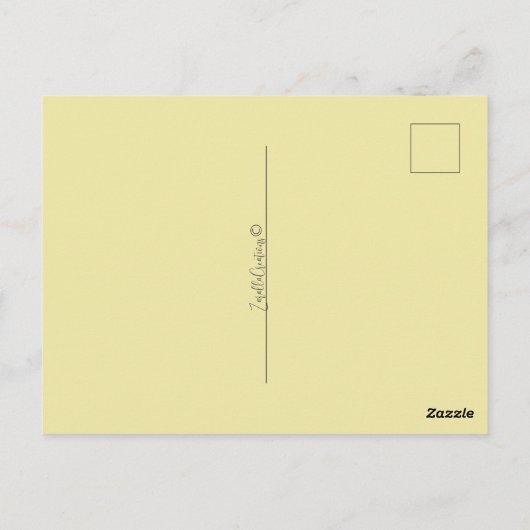 Het gedicht van een heks briefkaart (Achterkant)