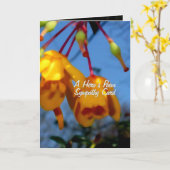 Het Gedicht van een Held, sympathiekaart Kaart (Gele Bloem)