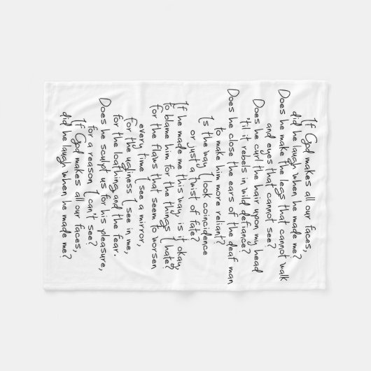 Het gedicht van Fern Fleece Deken (Voorkant (Horizontaal))