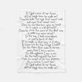 Het gedicht van Fern Fleece Deken (Voorkant)