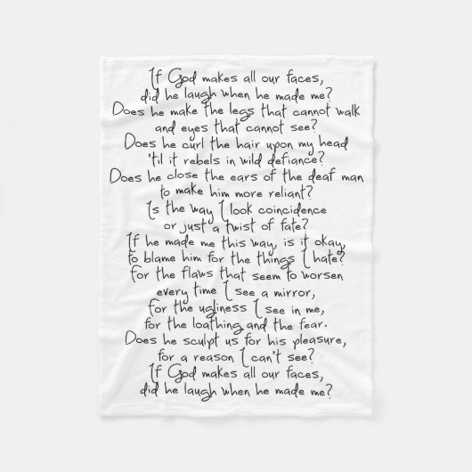 Het gedicht van Fern Fleece Deken (Voorkant)