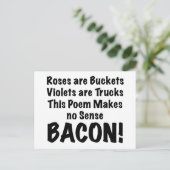 Het Gedicht van het bacon Briefkaart (Staand voorkant)