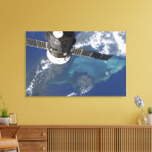 Het gedokte Voortgang 22 ruimtevaartuig Canvas Afdruk (Insitu (Woonkamer))