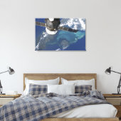 Het gedokte Voortgang 22 ruimtevaartuig Canvas Afdruk (Insitu (Slaapkamer))