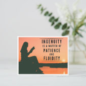 Het geduld van Ingenuity - Inspirerend Briefkaart (Staand voorkant)
