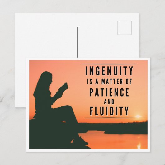 Het geduld van Ingenuity - Inspirerend Briefkaart (Voorkant / Achterkant)