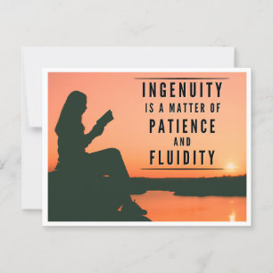 Het geduld van Ingenuity - Inspirerend Briefkaart