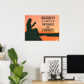 Het geduld van Ingenuity - Inspirerend Poster (Thuiskantoor)