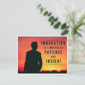 Het geduld van innovatie - Inspirerend Briefkaart (Staand voorkant)
