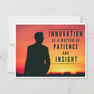 Het geduld van innovatie - Inspirerend Briefkaart