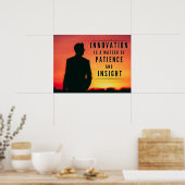 Het geduld van innovatie - Inspirerend Poster (Keuken)