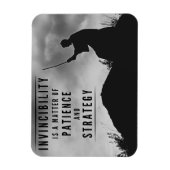 Het geduld van onoverwinnelijkheid - Inspirerend Magneet (Verticaal)