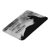 Het geduld van onoverwinnelijkheid - Inspirerend Magneet (Linkerzijde)