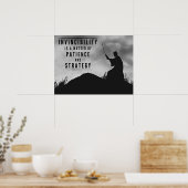 Het geduld van onoverwinnelijkheid - Inspirerend Poster (Keuken)