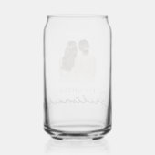 Het geeft bruidsmeisje Gift Bride Blikvorm Glas (Achterkant)