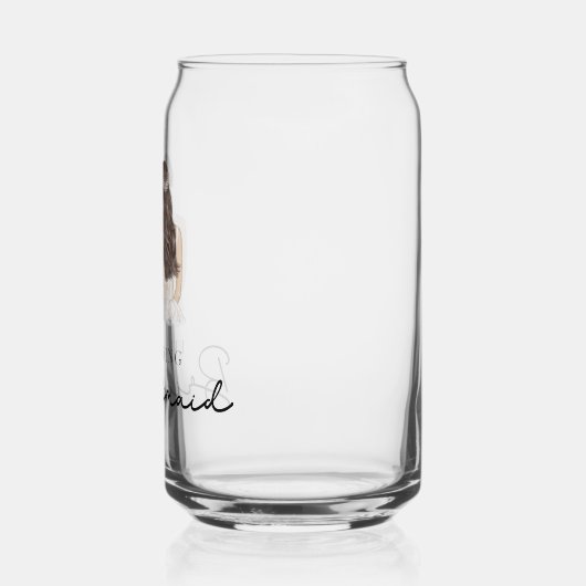 Het geeft bruidsmeisje Gift Bride Blikvorm Glas (Links)