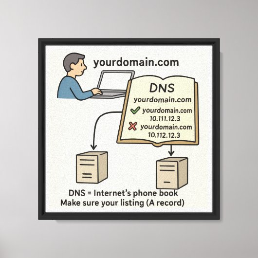 Het geeft cadeaus canvas afdruk (Voorkant)